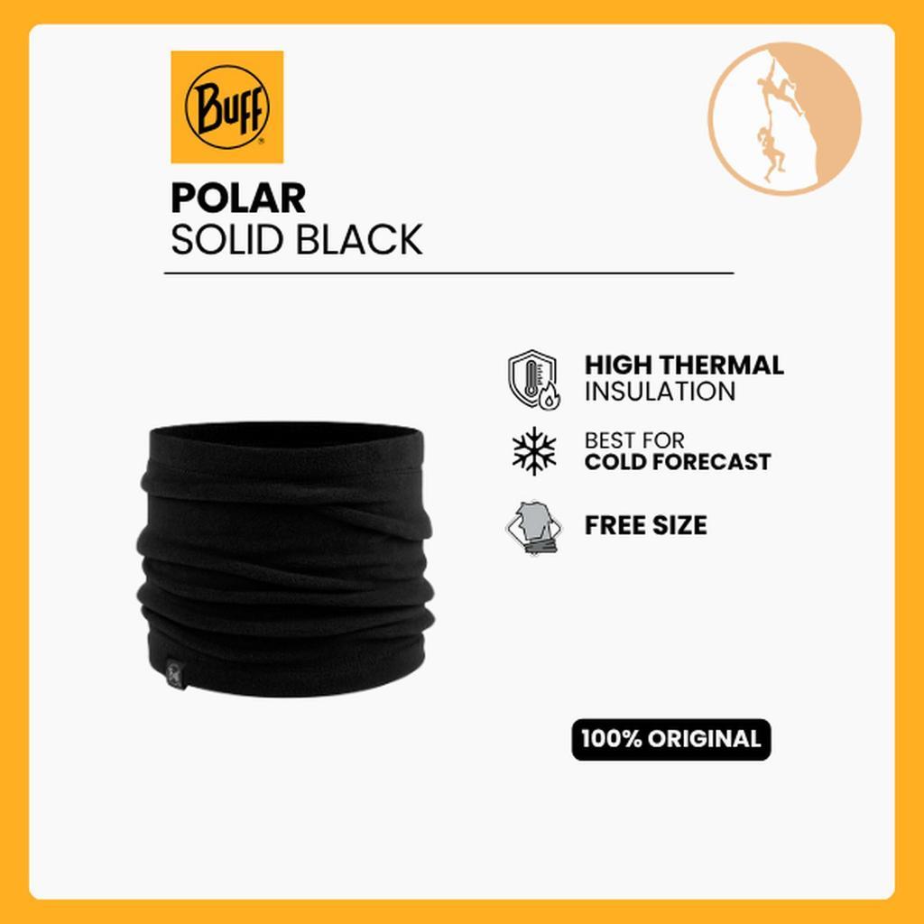 Buff Polar Neck Warmer Solid Black