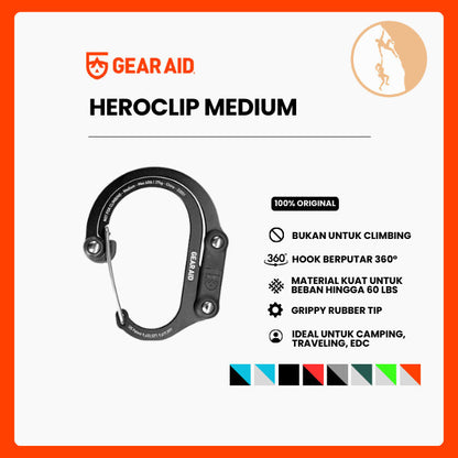 Karabiner Multifungsi - Gear Aid Heroclip (Medium / 57gr)
