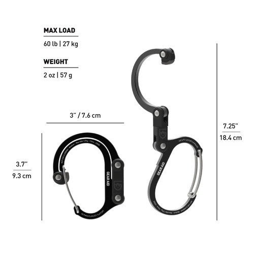 Karabiner Multifungsi - Gear Aid Heroclip (Medium / 57gr)