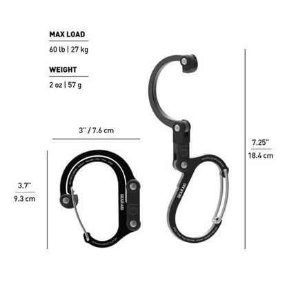 Karabiner Multifungsi - Gear Aid Heroclip (Medium / 57gr)