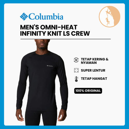 Kaos Baselayer Lengan Panjang Pria Columbia Omni-Heat Infinity Knit Crew