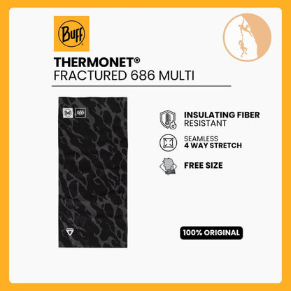 Buff ThermoNet® Neckwear Fractured 686 Black