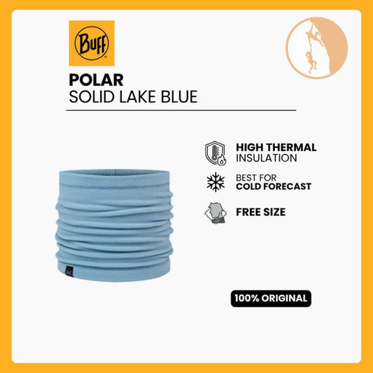 Buff Polar Neck Warmer Solid Lake Blue