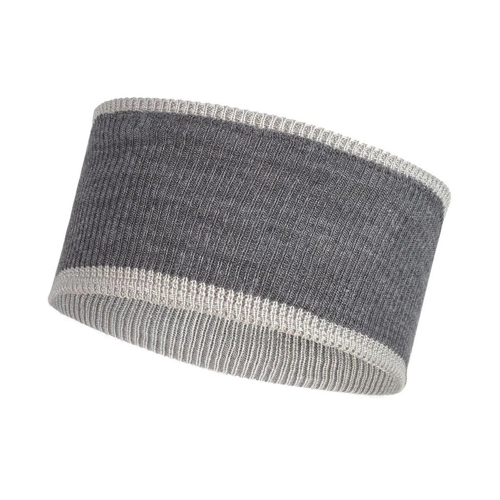 Buff CrossKnit Headband Solid Light Grey