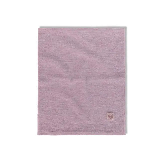 Buff Merino Fleece Neck Warmer Solid Lilac Sand