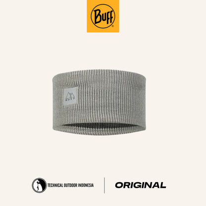 Buff CrossKnit Headband Solid Light Grey