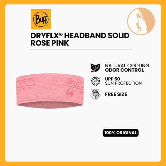 Buff DryFlx® Headband Solid Rose Pink