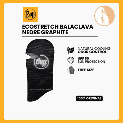 Buff EcoStretch Balaclava Nedre Graphite