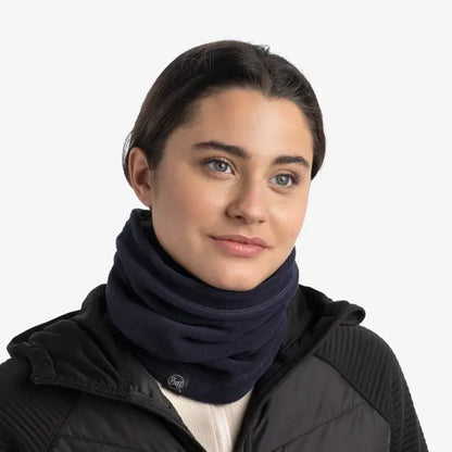 Buff Polar Neck Warmer Solid Dark Navy