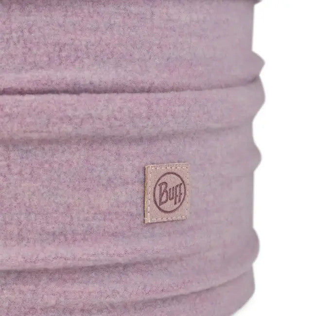 Buff Merino Fleece Neck Warmer Solid Lilac Sand