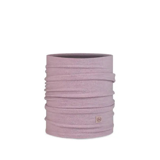 Buff Merino Fleece Neck Warmer Solid Lilac Sand