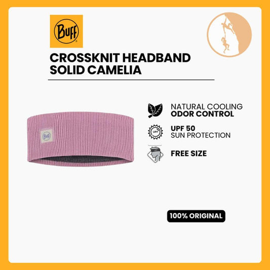 Buff CrossKnit Headband Solid Camelia