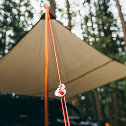 Tali Tenda Camping - Gear Aid Reflective Guyline Kit with Tensioners (50ft/15,24meter)