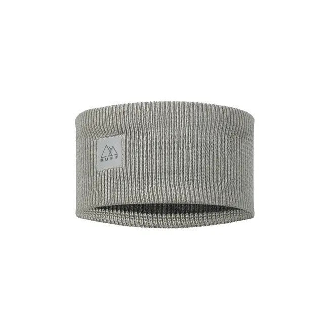 Buff CrossKnit Headband Solid Light Grey