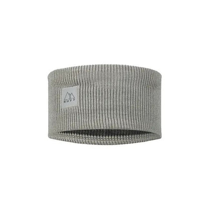 Buff CrossKnit Headband Solid Light Grey