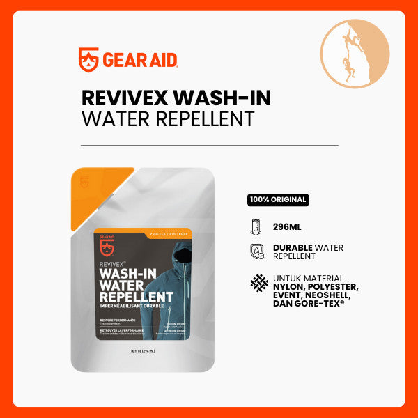 Cairan Waterproofing Pakaian Outdoor - Gear Aid Revivex Wash-In Water Repellent