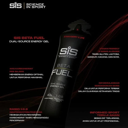 Gel Energi Endurance Untuk Lari/Bersepeda - SiS Beta Fuel Energy Gel