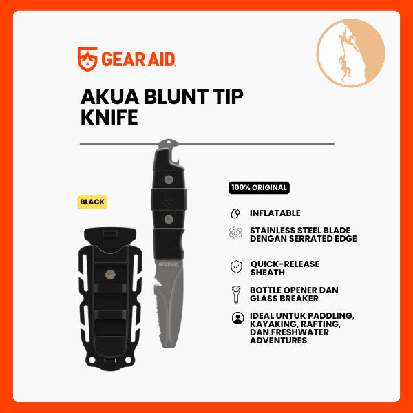 Pisau Rescue/Survival/Aktivitas Air - Gear Aid AKUA Blunt Tip Knife