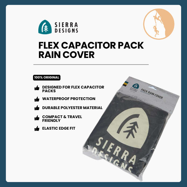 Penutup Tas - Sierra Designs Flex Capacitor Rain Cover (Grey)
