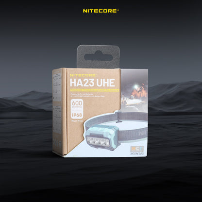 NITECORE Senter Kepala Headlamp LED MCT UHE 3in1 Color IP68 600 Lumens - HA23 UHE - Blue