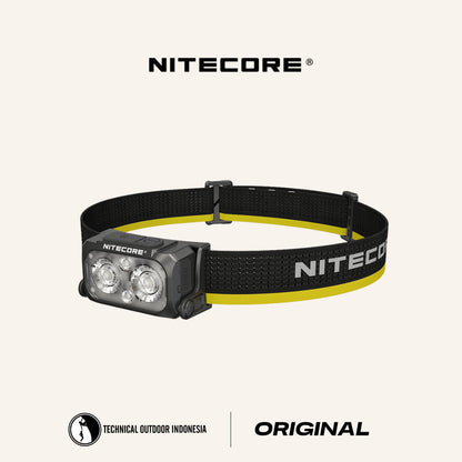 NITECORE Senter Kepala LED Headlamp 3in1 Color 700mAh IP66 400 Lumens - NU25 MCT - Black