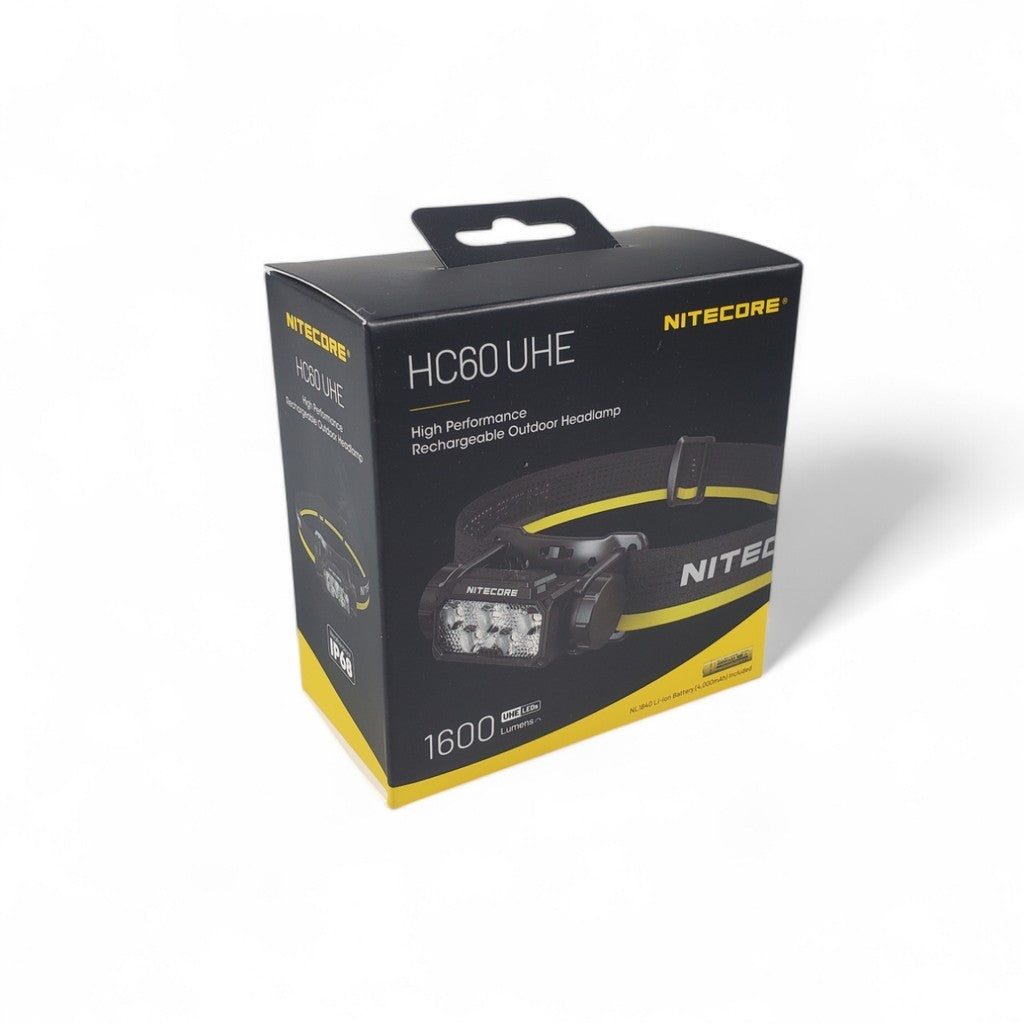 NITECORE Senter Kepala 6 Core LED Headlamp 4000mAh 1600 Lumens IP68 - HC60 UHE - Black