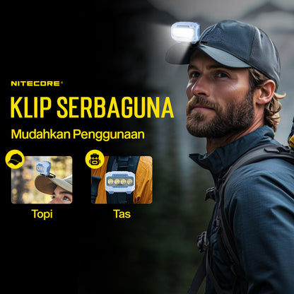 NITECORE Senter Kepala Headlamp LED MCT UHE 3in1 Color IP68 600 Lumens - HA23 UHE - Blue