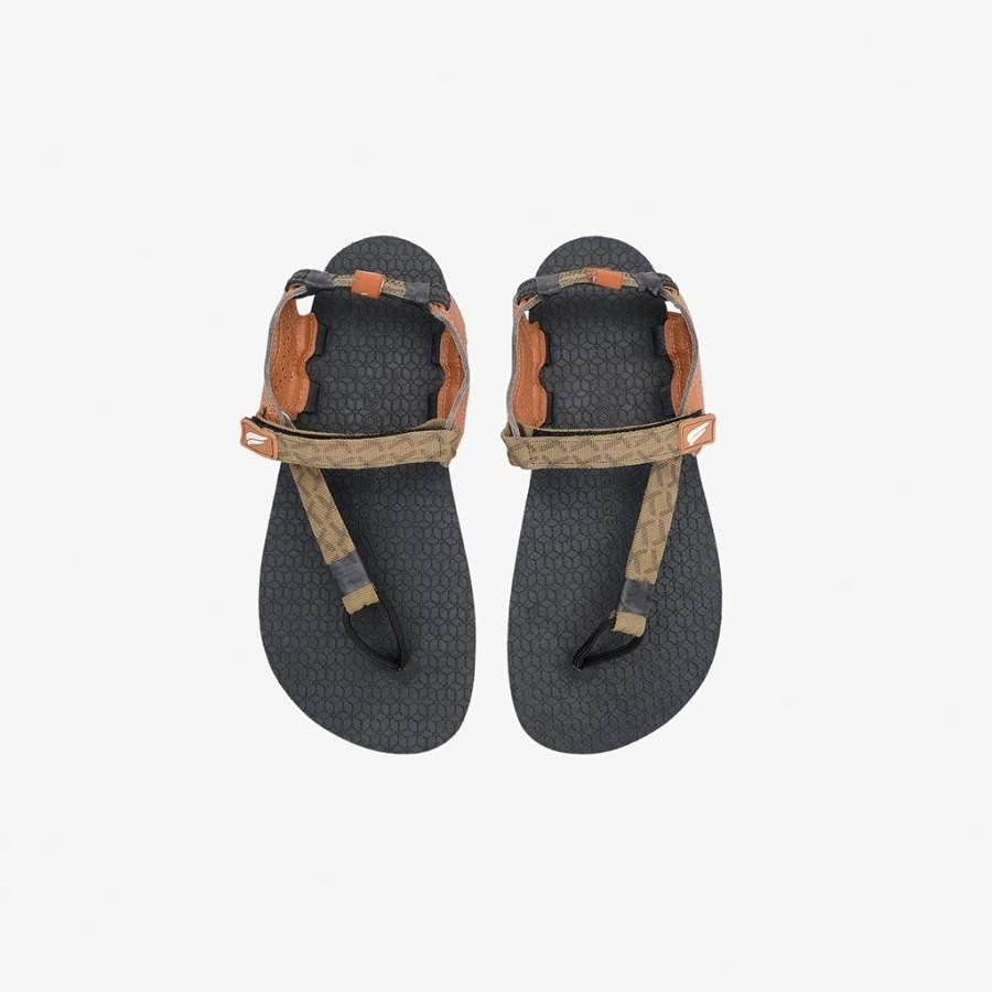 Pyopp Fledge Tapak V1.5 Barefoot Flip Flops - Olive Green Terracota