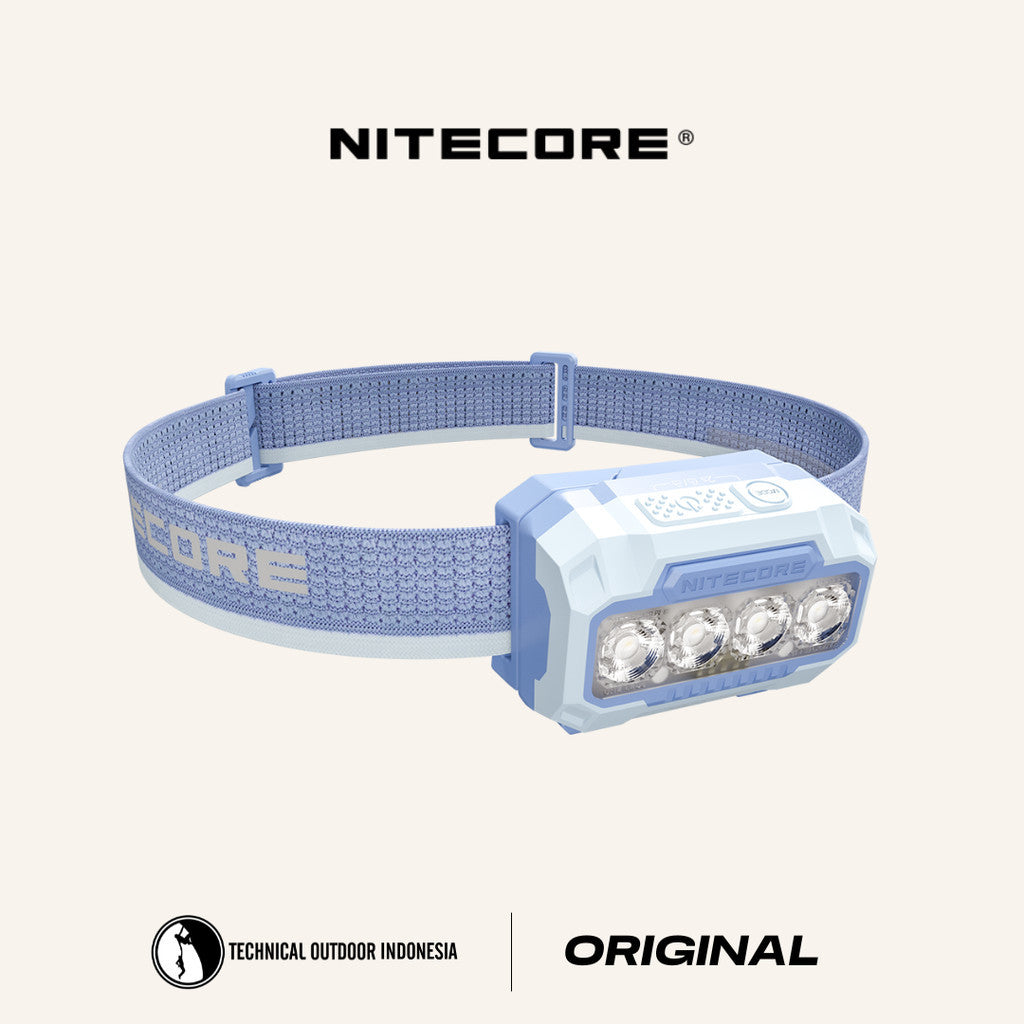 NITECORE Senter Kepala Headlamp LED MCT UHE 3in1 Color IP68 600 Lumens - HA23 UHE - Blue
