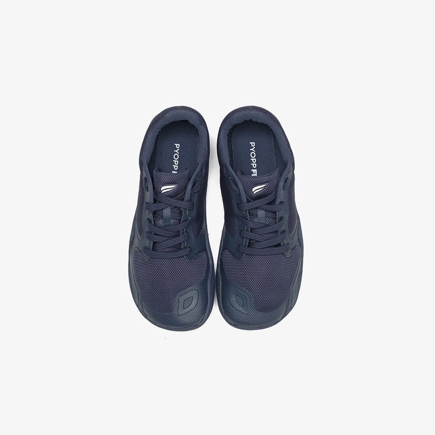 Pyopp Fledge Day 02 Barefoot Sneakers - Navy Pops On Navy