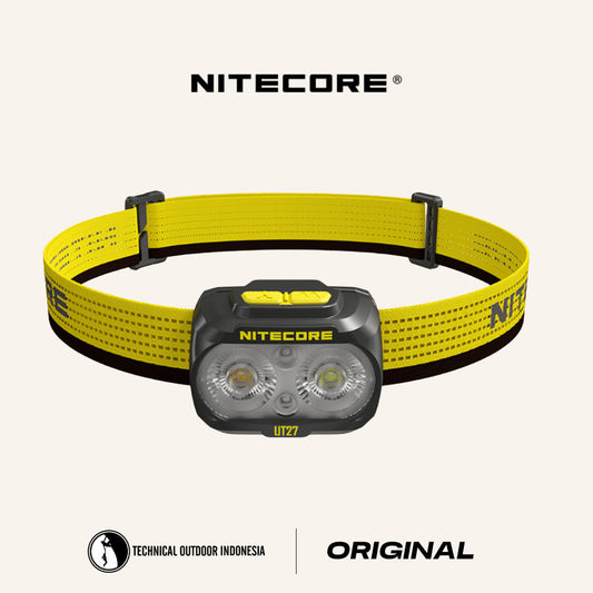 NITECORE Senter Kepala Headlamp UHE LED Triple Light IP66 800 Lumens - UT27 - Black