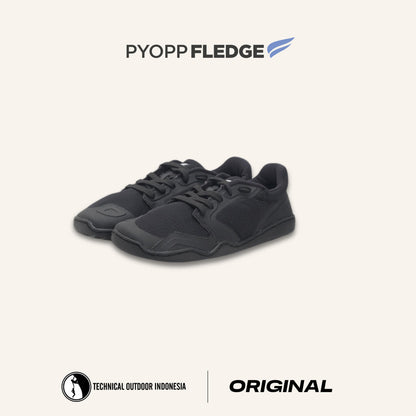 Pyopp Fledge Day 02 Barefoot Sneakers - Black On Black