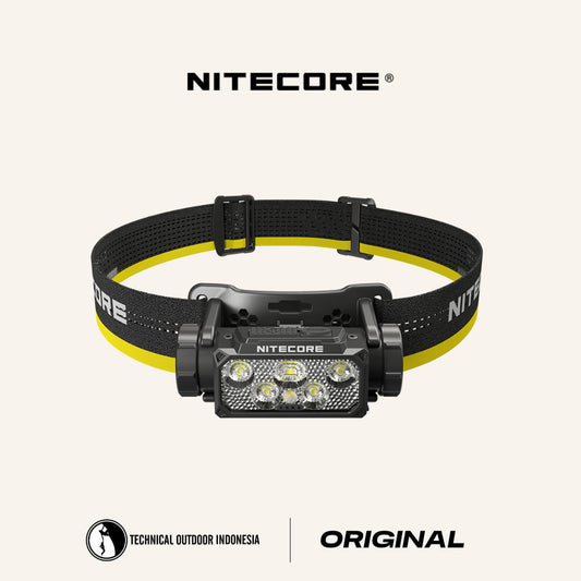 NITECORE Senter Kepala 6 Core LED Headlamp 4000mAh 1600 Lumens IP68 - HC60 UHE - Black