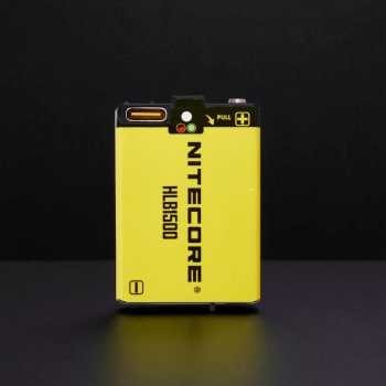 NITECORE Battery Pack Rechargeable USB C 1500mAh for UT27 HA23 UHE - HLB1500 / Yellow