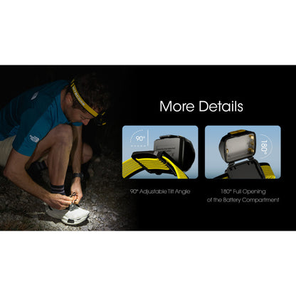 NITECORE Senter Kepala Headlamp UHE LED Triple Light IP66 800 Lumens - UT27 - Black