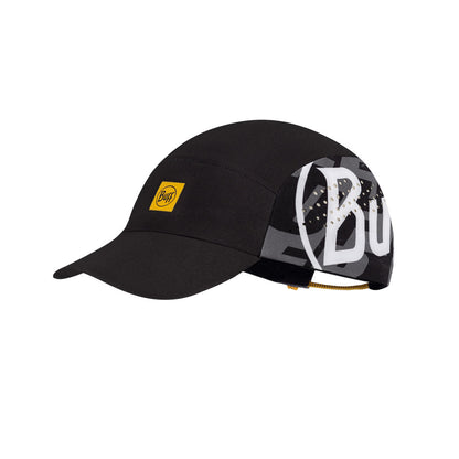 Buff Original Pack Speed Cap LOGO Black (Foldable) - Topi Lari Trail/Hiking