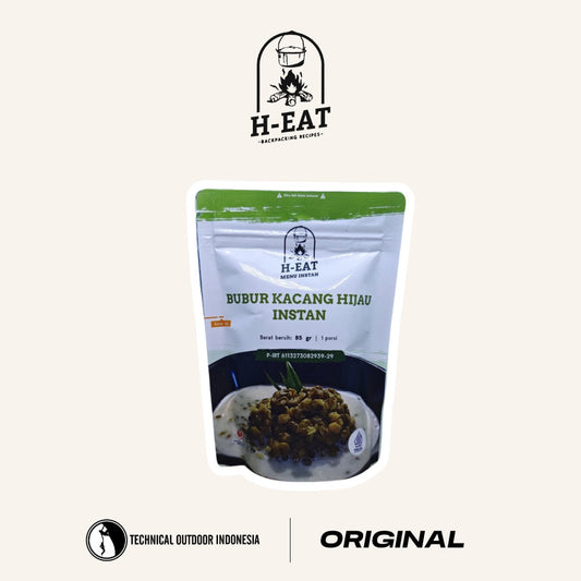H-EAT Bubur Kacang Hijau Instant - Makanan Instan/Cepat Saji Traveling