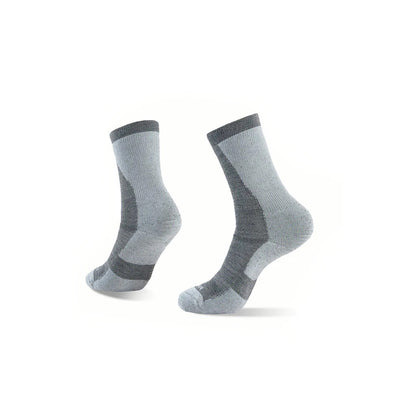 NAGIEAN Merino Socks Crew (Grey/Dark Grey) – Kaos Kaki Outdoor Hiking Premium