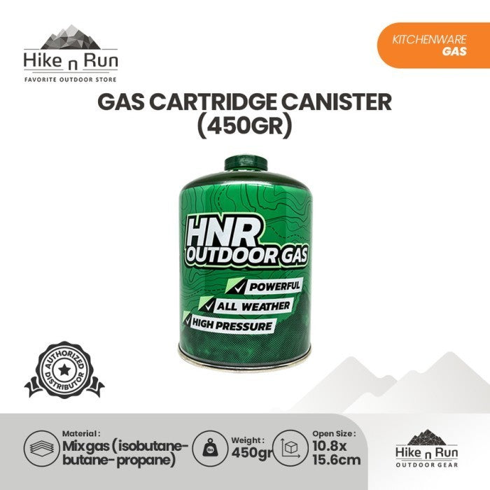 HnR Outdoor Gas Cartridge Canister Tabung Ultralight Hiking TERISI (450gram)