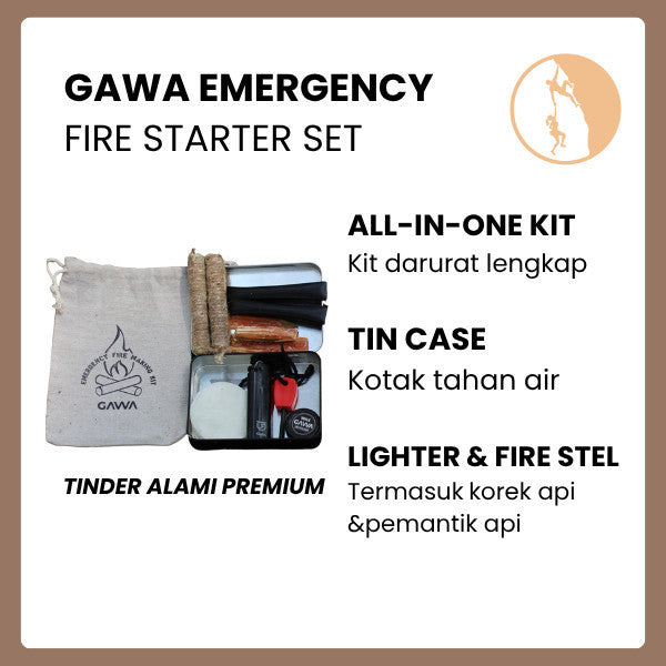 Gawa Emergency Fire Making Kit Fire Starter Set