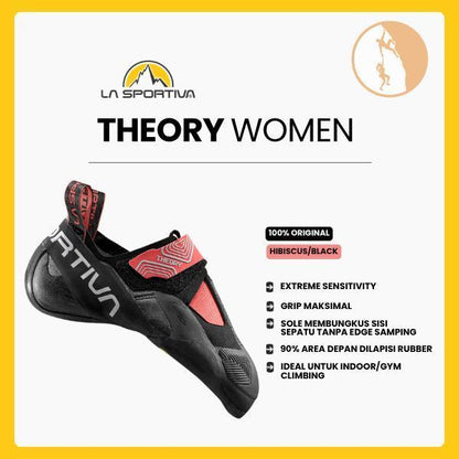 Sepatu Panjat Tebing Wanita - La Sportiva Theory Women (Hibiscus/Black) - Gym/Indoor Climbing