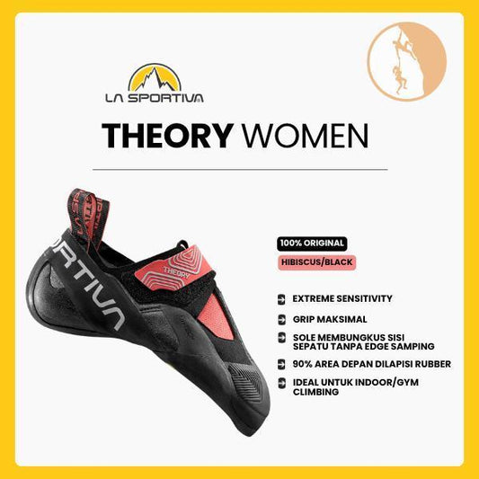 Sepatu Panjat Tebing Wanita - La Sportiva Theory Women (Hibiscus/Black) - Gym/Indoor Climbing
