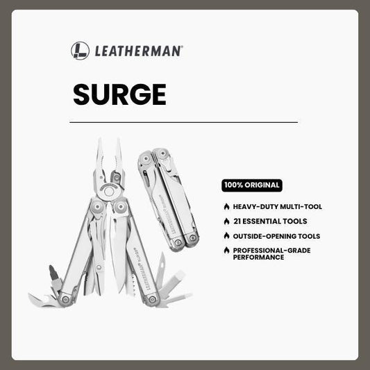 Leatherman SURGE- Perkakas Multifungsi Terbaik Stainless Steel