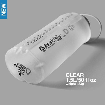 Pinnacle Pro Official Flow Reusable Bottle Wide Mouth - Soft Flask Botol Minum Lipat Trail Running Hiking Camping Flexible Water Bottle