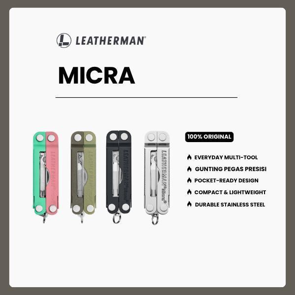 Leatherman MICRA - Perkakas Multifungsi Stainless Steel