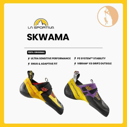 La Sportiva Skwama - Sepatu Panjat Tebing/Climbing/Bouldering/Sport Climbing/Outdoor Indoor Climbing