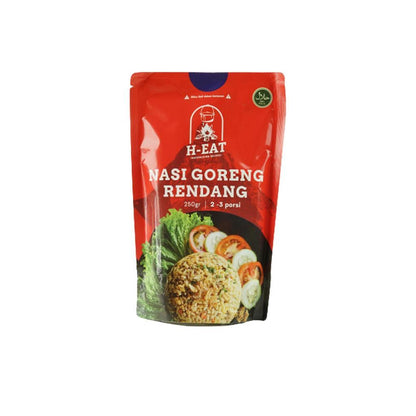 H-EAT Nasi Goreng Rendang Instant - Makanan Instan Ransum Cepat Saji