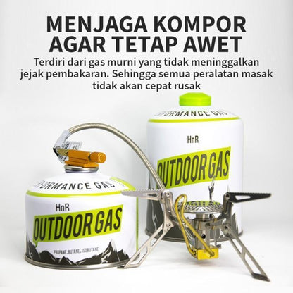 HnR Outdoor Gas Cartridge Canister Tabung Ultralight Hiking TERISI (110gram)