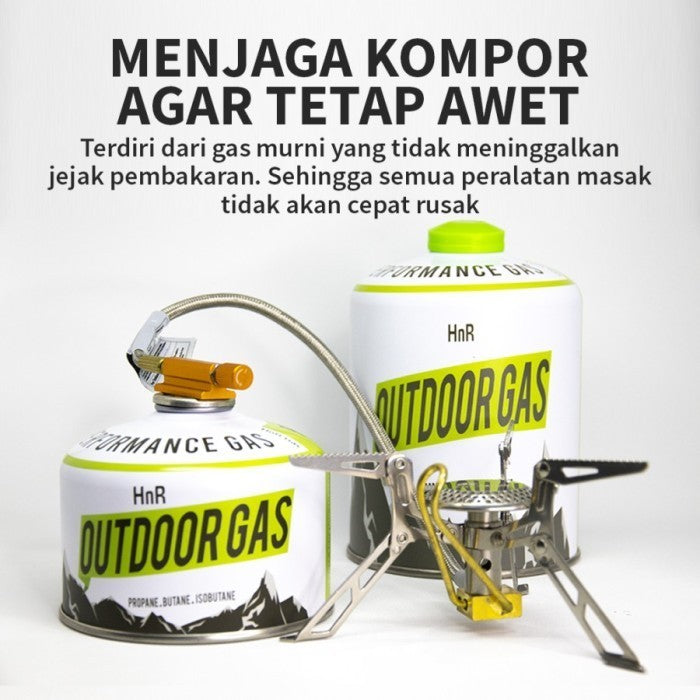 HnR Outdoor Gas Cartridge Canister Tabung Ultralight Hiking TERISI (450gram)