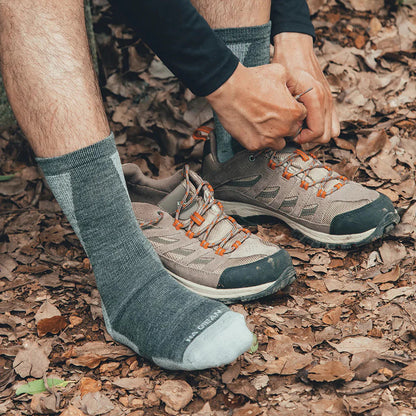 NAGIEAN Merino Socks Crew (Grey/Dark Grey) – Kaos Kaki Outdoor Hiking Premium